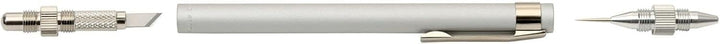 NT Cutter Aluminiumhalter Kunstmesser mit Nadelspitze und Polierer, 1 Messer (D-1000P) Mit Nadelspit