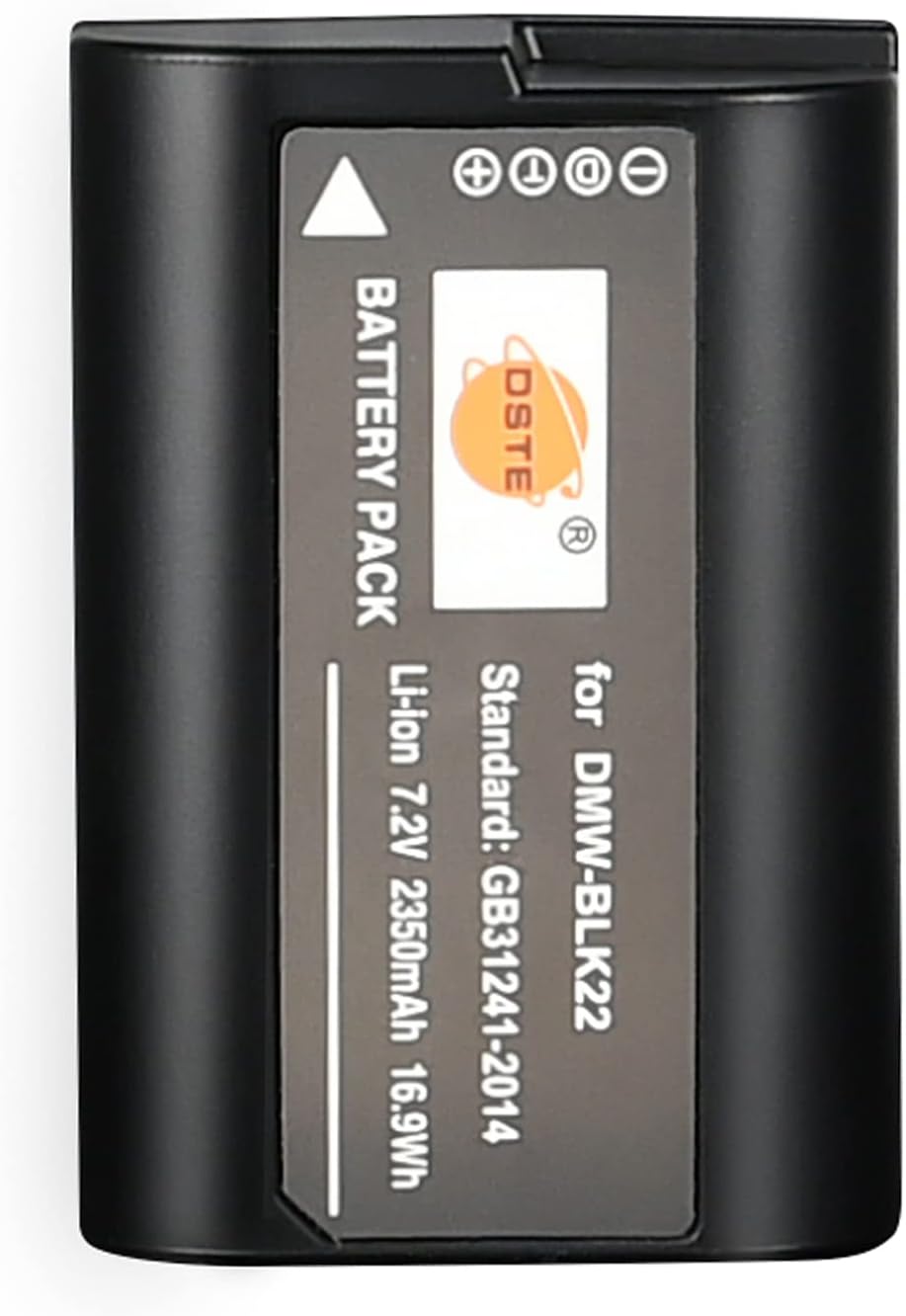DSTE (2 Stück) Ersatz Batterie Akku Kompatibel für Panasonic DMW-BLK22 Sigma BP-61 Batterie,DC-S5 DC