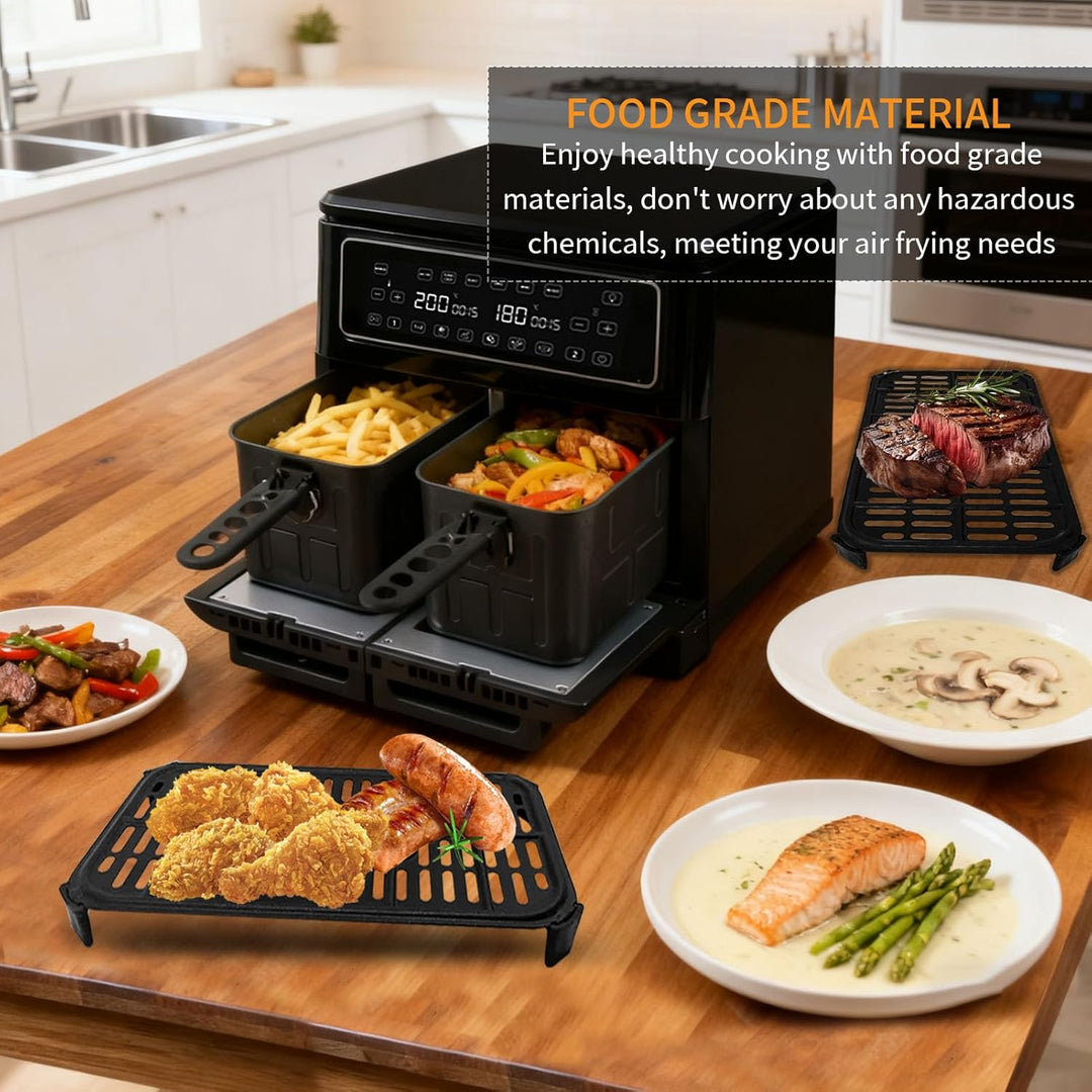 Luftfräter Ersatzteile für Breville Halo Flexi Luftfräter, 2 Stück 8,98 '' x 4,92 '' x 0,71 '' Stahl
