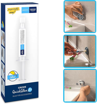 Bundle aus GROHE Start - Handtuchring (verdeckte Befestigung, geeignet zum Bohren oder Kleben), matt