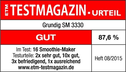 Grundig SM 3330 Kompaktmixer, Mixer, Kaffeemühle,Entsafter oder Zerkleinerer mit verschliessbarem BP
