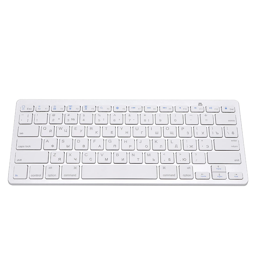 Bewinner Drahtlose russische Tastatur, 78 Tasten Bluetooth Ultradünne professionelle Multifunktionst