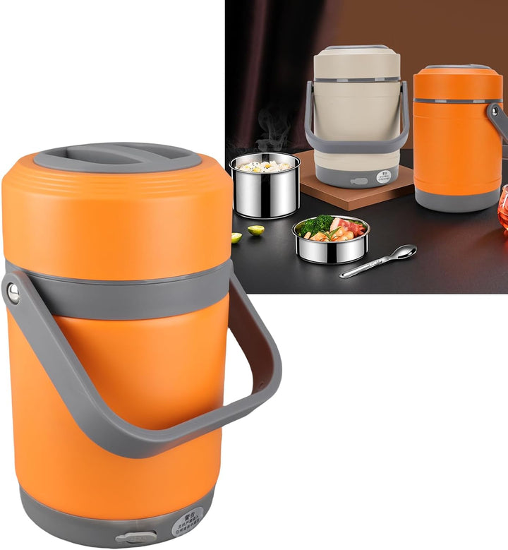 Hot Pot Electric mit Dampfer, 2L -Ramenkocher, Elektro -Topf für Pasta, Shabu Shabu, Haferflocken, S