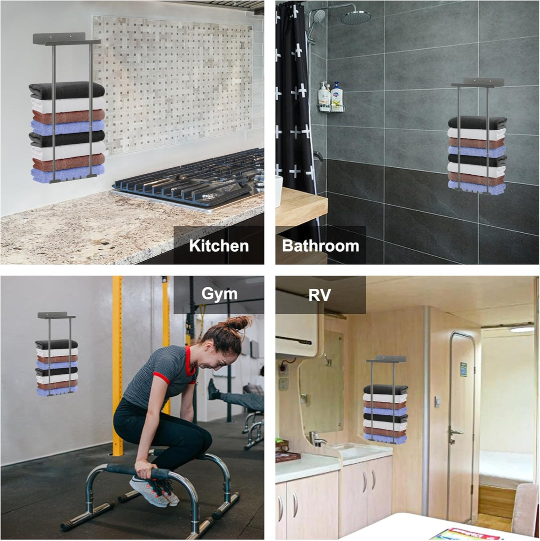 Handtuchhalter Ohne Bohren Handtuchhalter Bad Ausziehbar 41-75CM Handtuchstange Wand Badetuchhalter