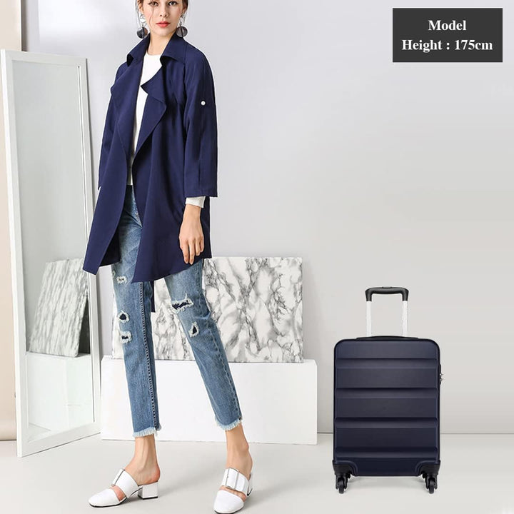 KONO Handgepäck Koffer Klein Reisekoffer mit Rollen und TSA Schloss, Koffer Trolley Handgepäck Flugz