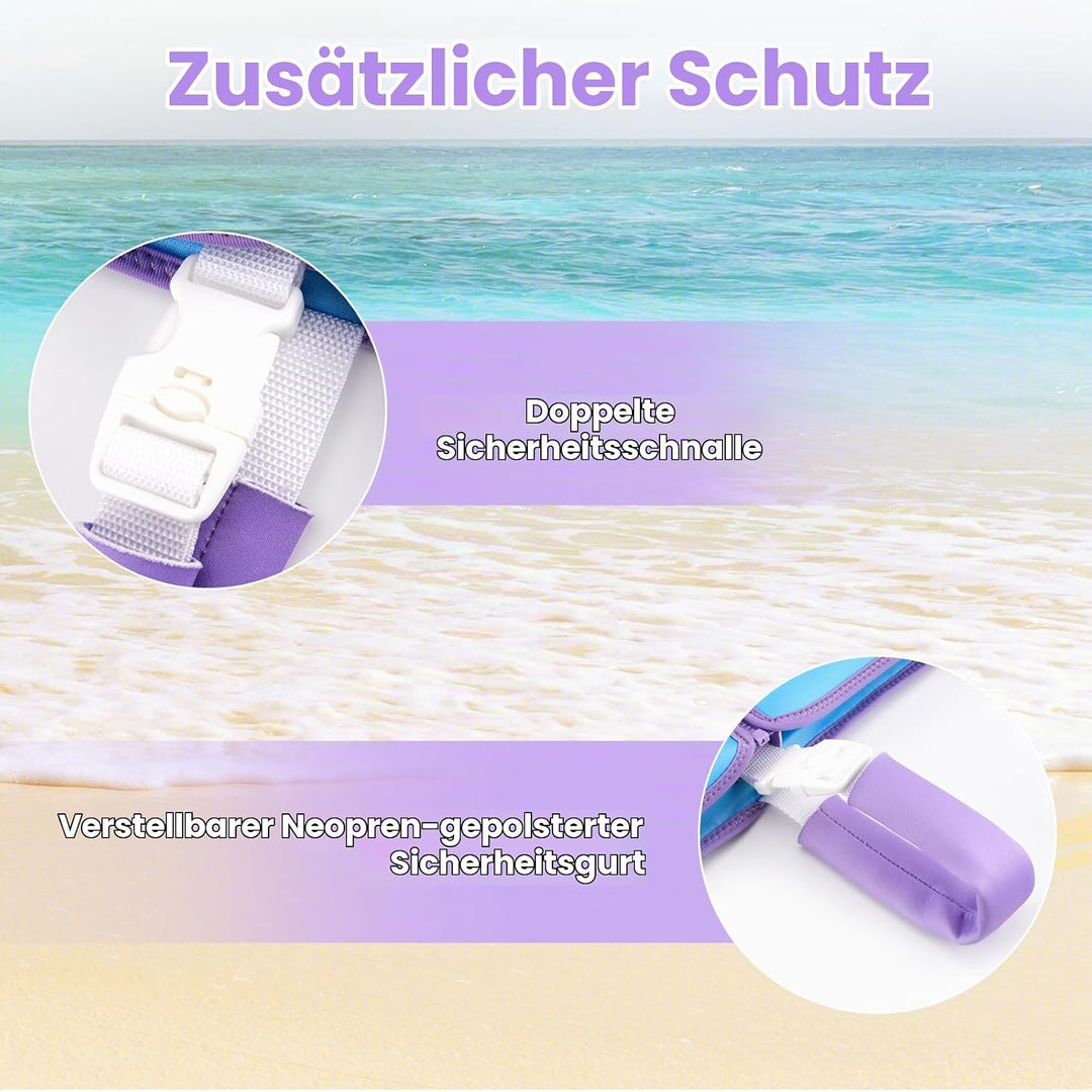 Kinder Mädchen Junge Schwimmlernweste, Schwimmhilfe Schwimmen Jacket für Kleinkinder Alter 1-6 mit E