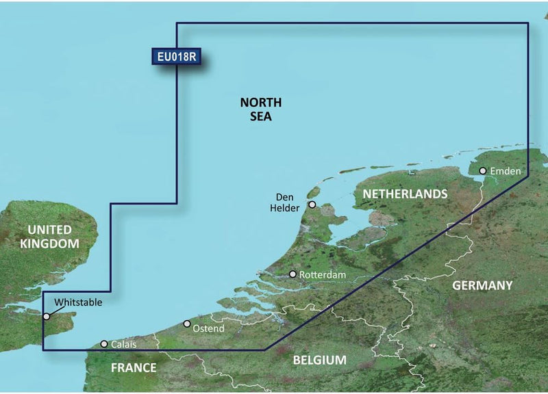 Garmin BlueChart VEU018R, Seeregion Niederlande VEU018R - Pays-Bas, VEU018R - Pays-Bas