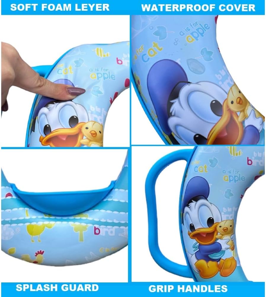 Toilettensitz für Kinder, Mickey und Donald Disney, universal, mit Griffen Mickey Baby, Mickey Baby
