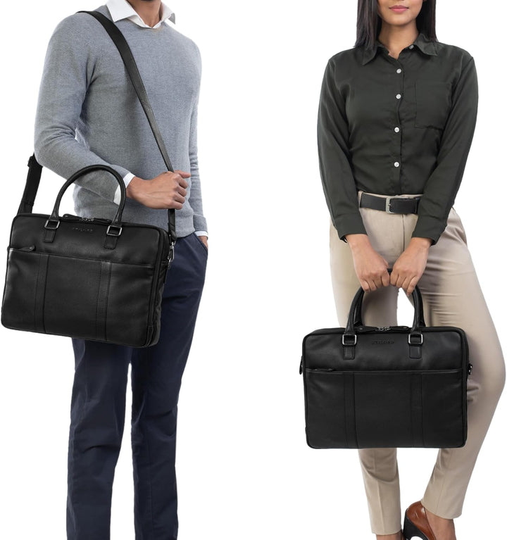 STILORD Drake Businesstasche Leder Gross Vintage Aktentasche XL Ledertasche Laptoptasche für Arbeit