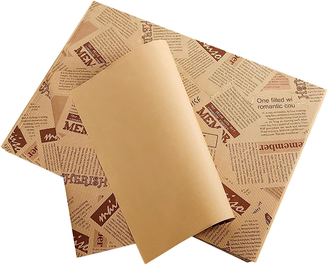 La Llareta Brotpapier 100 Blatt, 26 * 36cm Käsepapier, Wasserdicht und Öl, Nicht Klebrig, Wachspapie