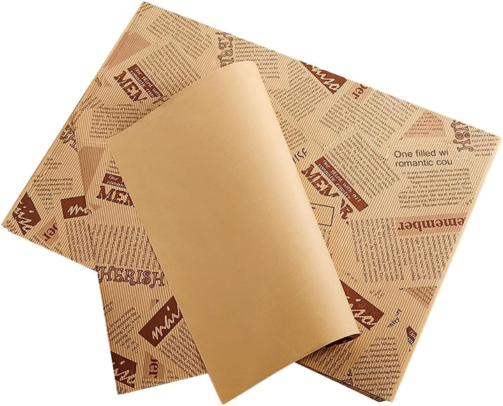 La Llareta Brotpapier 100 Blatt, 26 * 36cm Käsepapier, Wasserdicht und Öl, Nicht Klebrig, Wachspapie