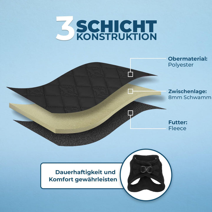 Voyager Step-In Plüsch-Hundegeschirr by Best Pet Supplies - Step-In-Westengeschirr für kleine und mi