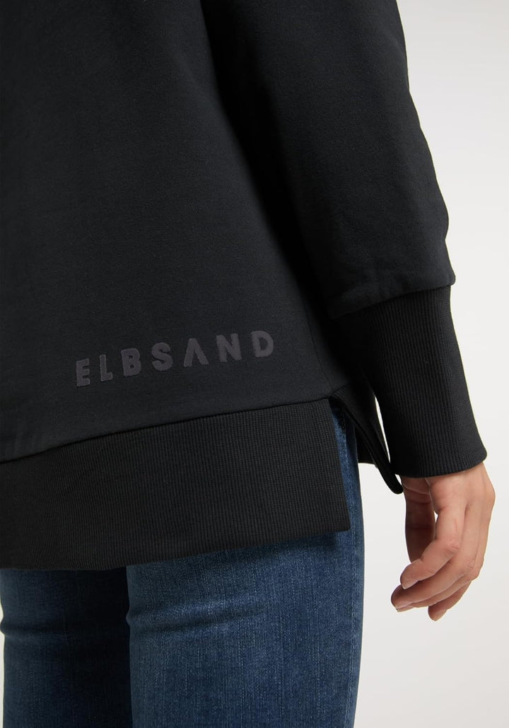 Elbsand Svana Damen Hoodie, Sweatshirt mit Kapuze, Rundhalsausschnitt Quartz XS, Quartz XS