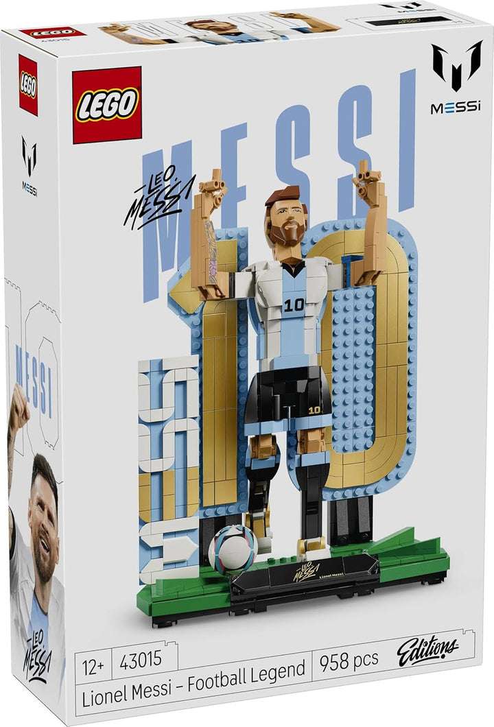 LEGO Editions Lionel Messi - Fussballlegende Spielzeug - 3D Figuren Modellbau - DIY Kinderzimmer Dek