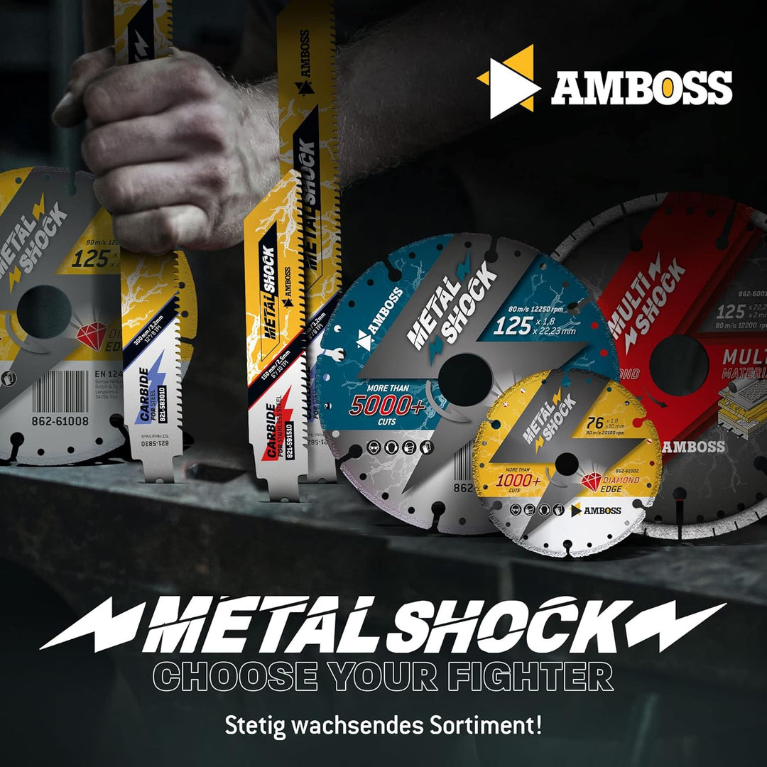 Amboss MultiShock - Diamant-Trennscheibe Ø 230 mm x 22,2 mm - Universal/Allround | Segmenthöhe: 10 m