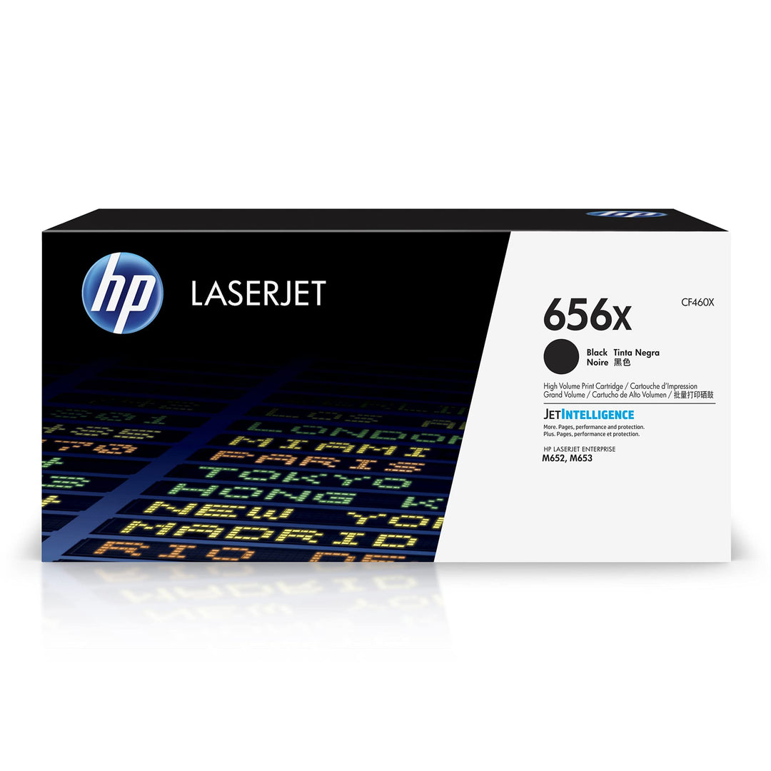 HP 656X (CF460X) Schwarz Original Toner mit hoher Reichweite für HP Color LaserJet Enterprise M652,