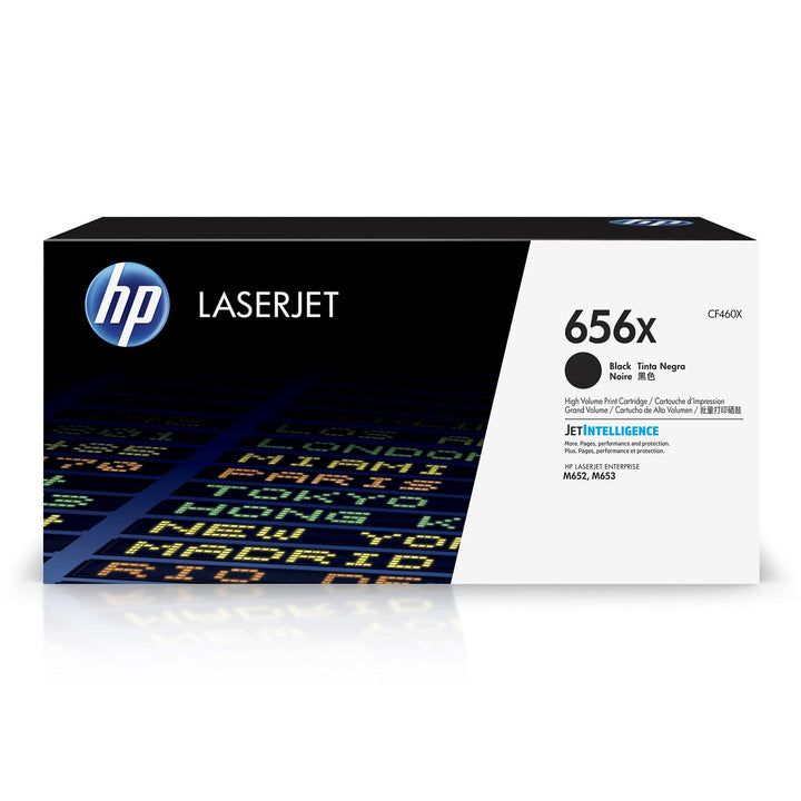 HP 656X (CF460X) Schwarz Original Toner mit hoher Reichweite für HP Color LaserJet Enterprise M652,