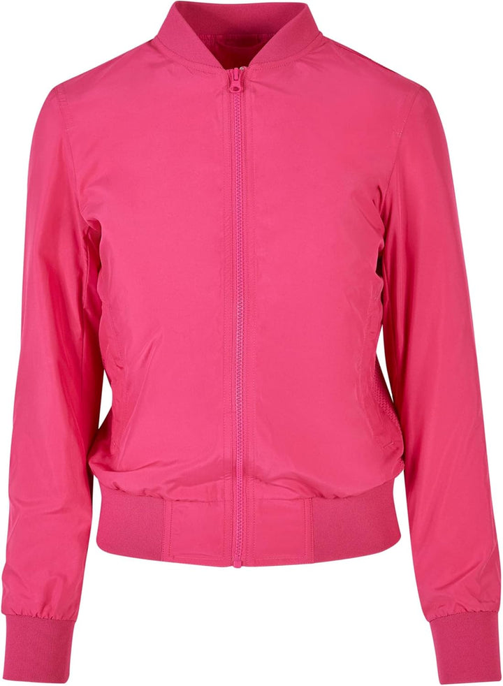 Urban Classics Damen Bomberjacke Ladies Light Bomber Jacket, leichte Fliegerjacke für Frauen in viel