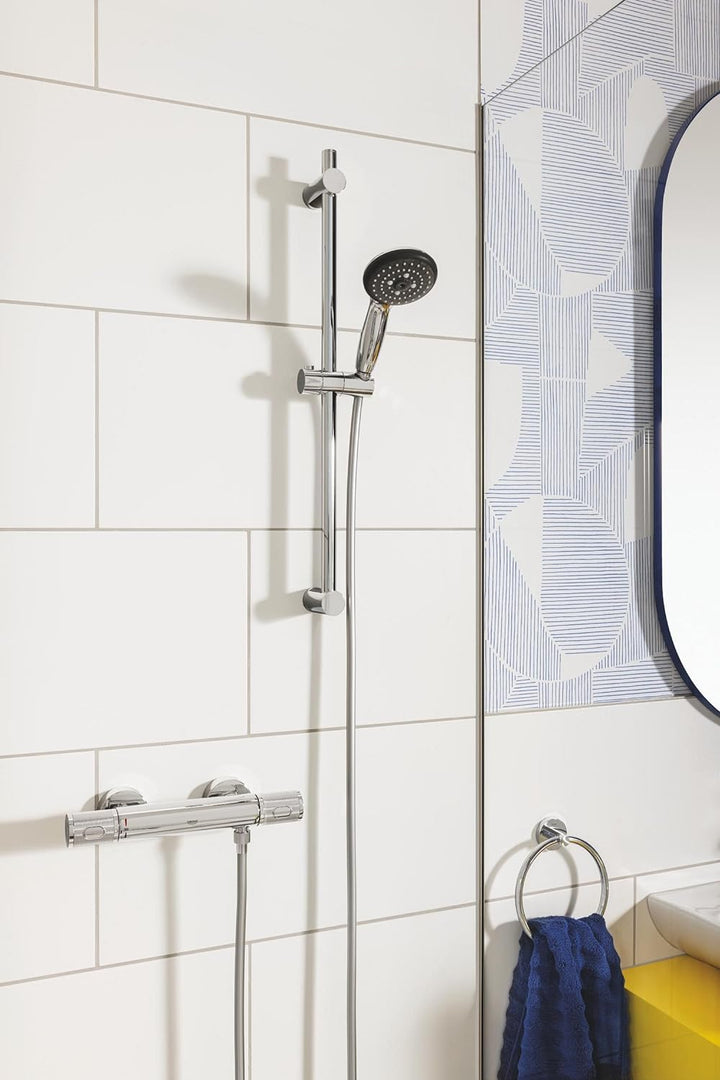 GROHE Vitalio Start 100 Brausenstangenset (3 Strahlarten, wassersparend, Antikalk-System), chrom, 26