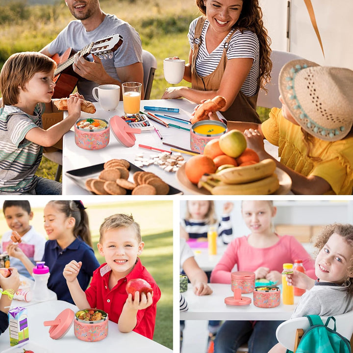 Itslife Thermobehälter für Essen 350ml Edelstahl Warmhaltebebehälter, Kinder auslaufsicherer Lunchbe