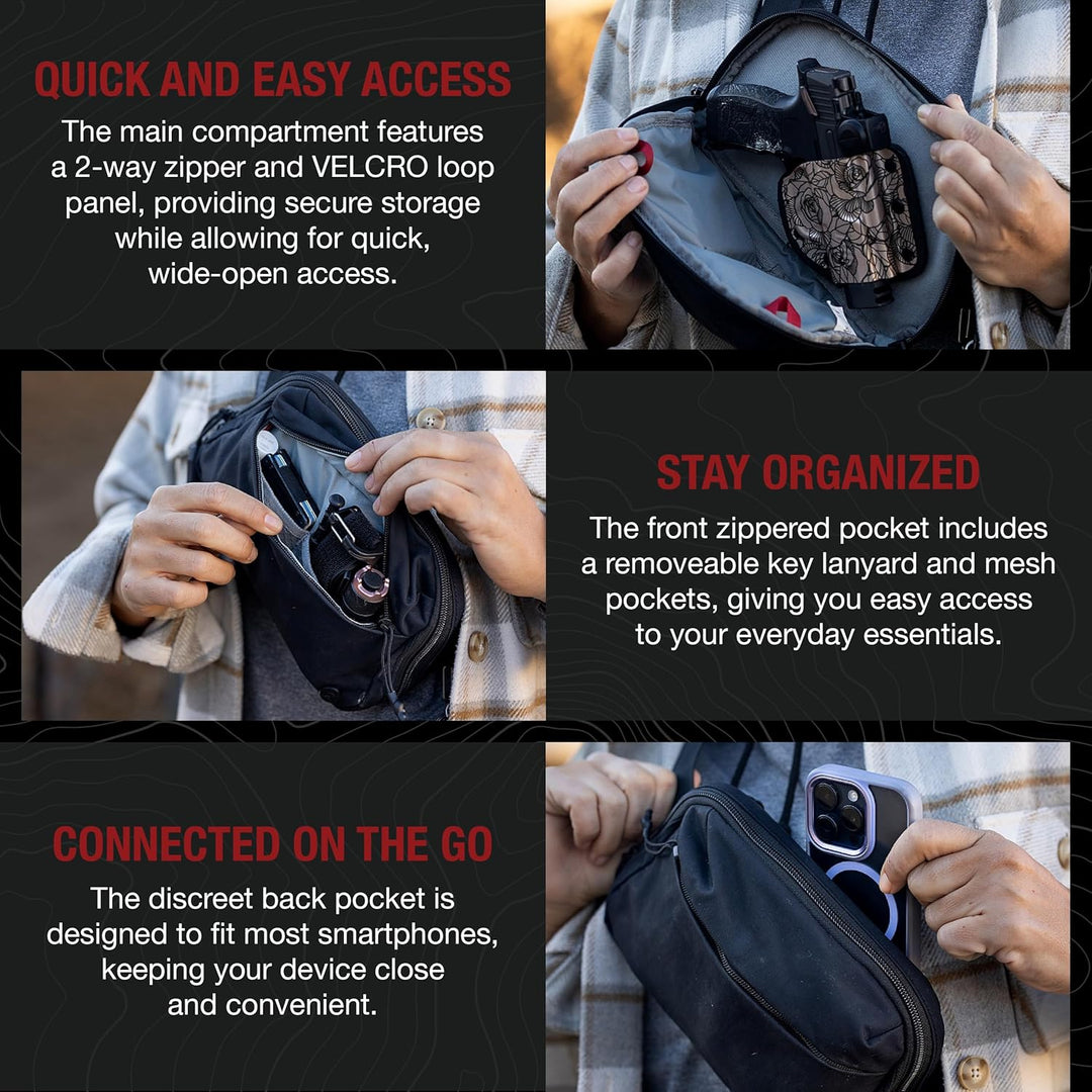 Vertx Everyday Fanny Pack 2.0 CCW its Black Schwarz, Schwarz