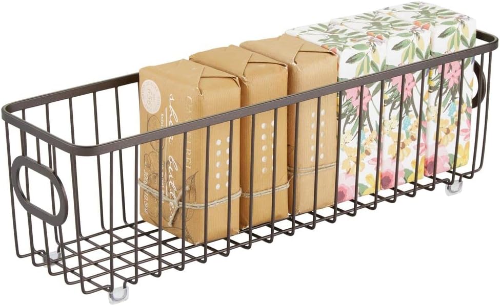 mDesign Bad Aufbewahrung – Badezimmer Organizer für die Aufbewahrung von Make-up und anderen Badarti