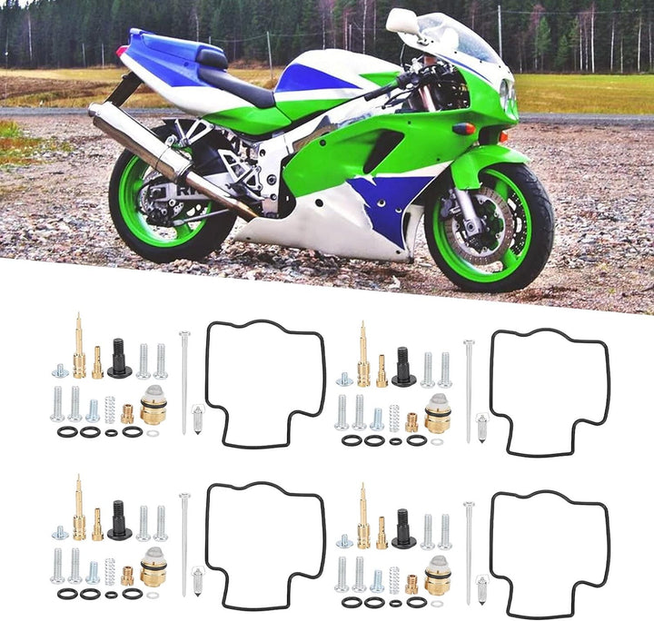 Motorrad Vergaser Reparatursatz, 4 Set Motorrad Vergaser Umbausatz Vergaser Rebuild Tool Ersatz für
