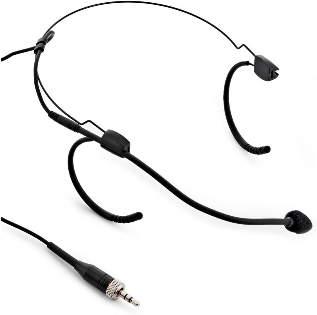 SubZero Kopfbügelmikrofon, kompatibel mit Sennheiser-Funksystemen, Schwarz