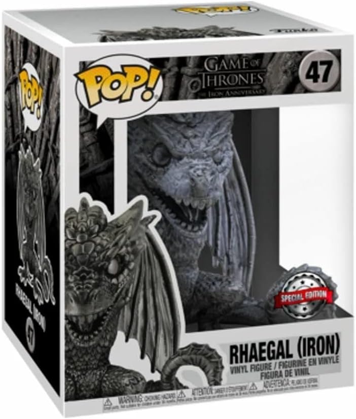 FUNKO POP! Game of Thrones 47 Rhaegal Iron Super Sized 6 Inch Special Edition (Target)