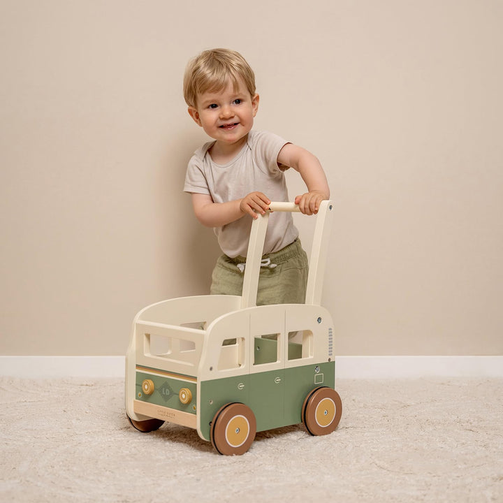 Little Dutch 7126 FSC Holz Laufwagen Camper Bus - Vintage
