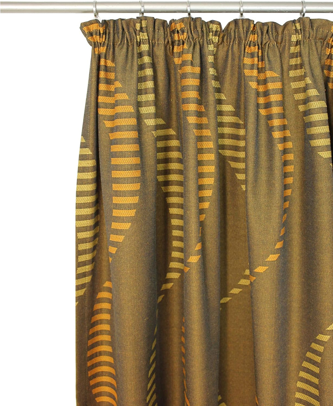 Wirth Fertigschal Lupara mit Kräuselband, Polyester, Braun, 245 x 132 cm Braun 245 x 132 cm, Braun 2