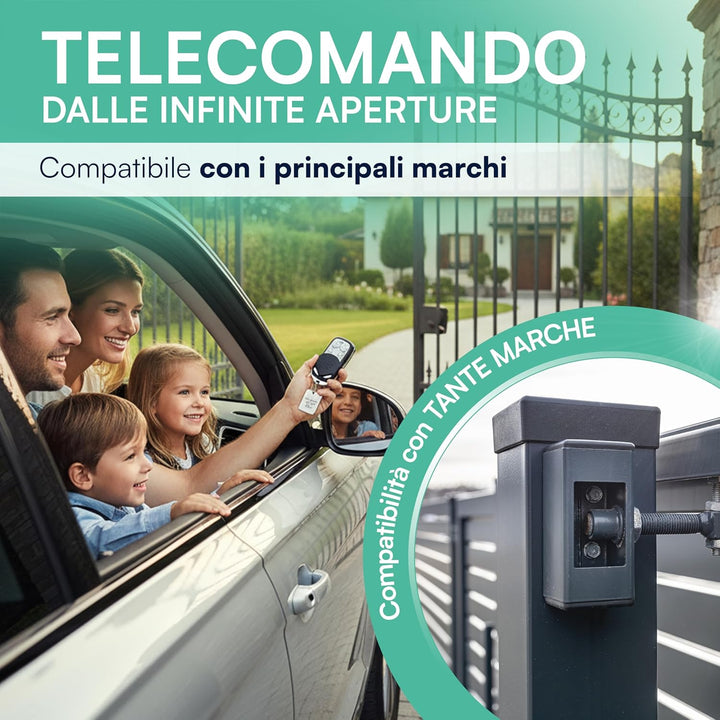 Tempo di Saldi Set mit 10 Universalfernbedienungen für automatisches Tor, Festcode, 433,92 MHz Frequ