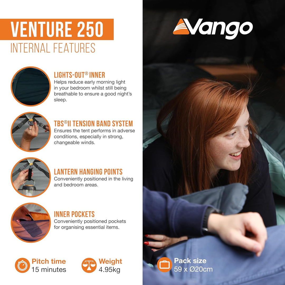 Vango Venture Zelt 250 River Blue, 250 River Blue