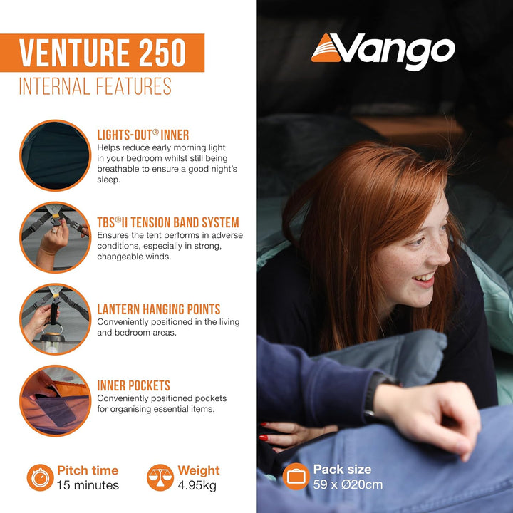 Vango Venture Zelt 250 River Blue, 250 River Blue