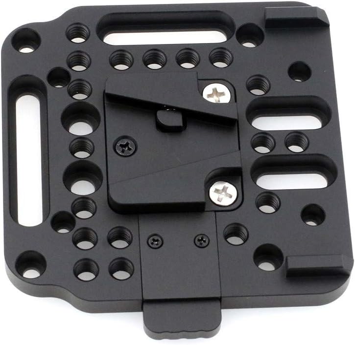 HangTon Universal weiblich V-Lock Plate Kit Schnellspanner Montagesatz für V-Mount Batterie (schwarz