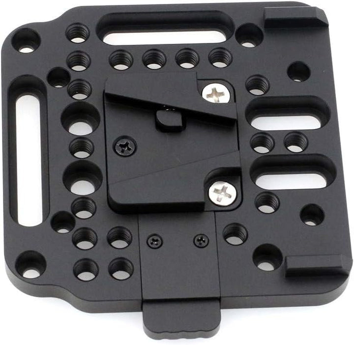 HangTon Universal weiblich V-Lock Plate Kit Schnellspanner Montagesatz für V-Mount Batterie (schwarz