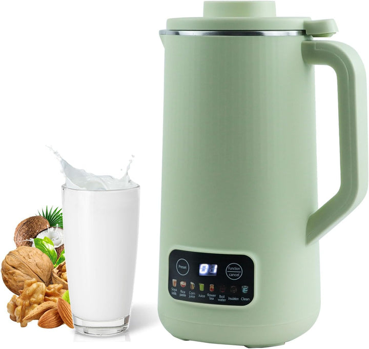 Sojamilch Hersteller, 600ml Entsafter Sojamilch Maschine mit 10 Klingen Hafermilch Maschine mit Verz