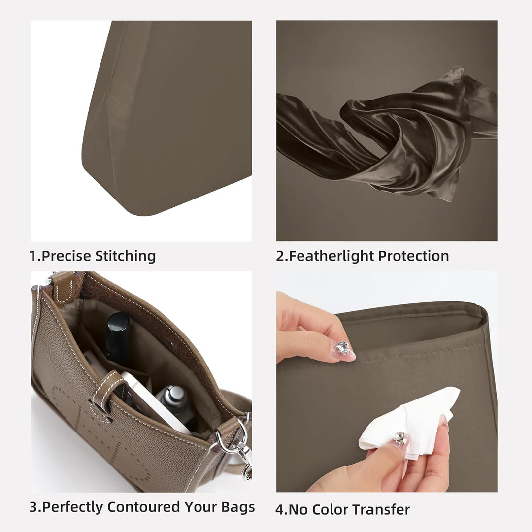 DGAZ Seide Organizer Tasche für Evelyne TPM/PM/GM/TGM Taschen, Luxus-Handtasche & Tote Organizer, Ei