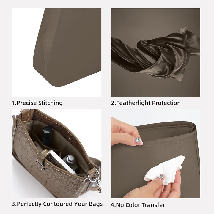 DGAZ Seide Organizer Tasche für Evelyne TPM/PM/GM/TGM Taschen, Luxus-Handtasche & Tote Organizer, Ei