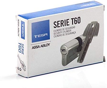 Tesa t60 - Zylinder 5 Schlüssel ds 2030/30x35 Nickel