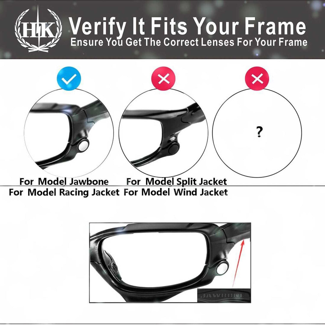 HKUCO Plus Mens Replacement Lenses For Oakley Jawbone Sunglasses Black Polarized