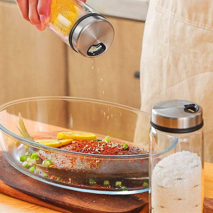 XiaoShenLu Salz- und Pfefferstreuer mit verstellbaren Giesslöchern, Gewürzbehälter für Salz und Pfef