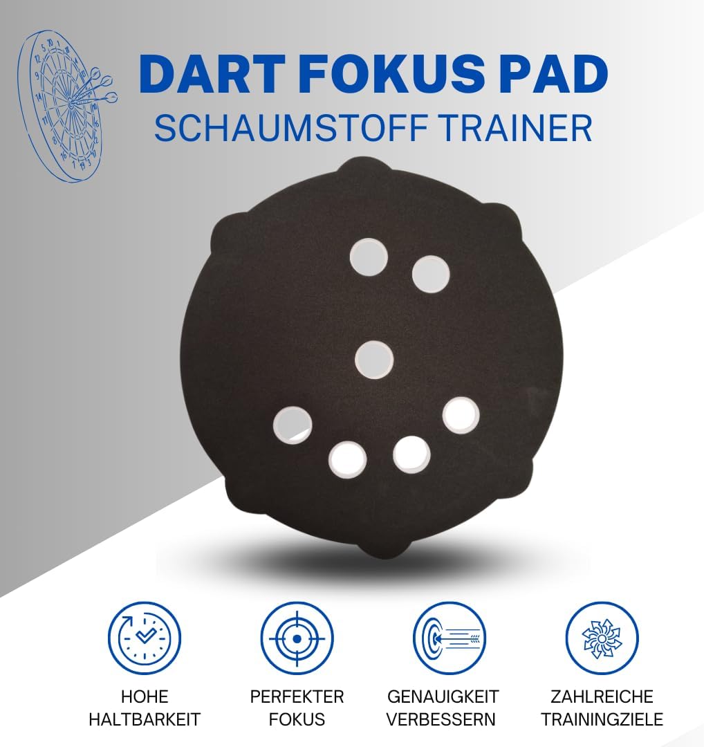 Target Foam Dart Trainer Dartscheibe aus Schaumstoff - Dart Zubehör - Training für Auge-Hand-Koordin