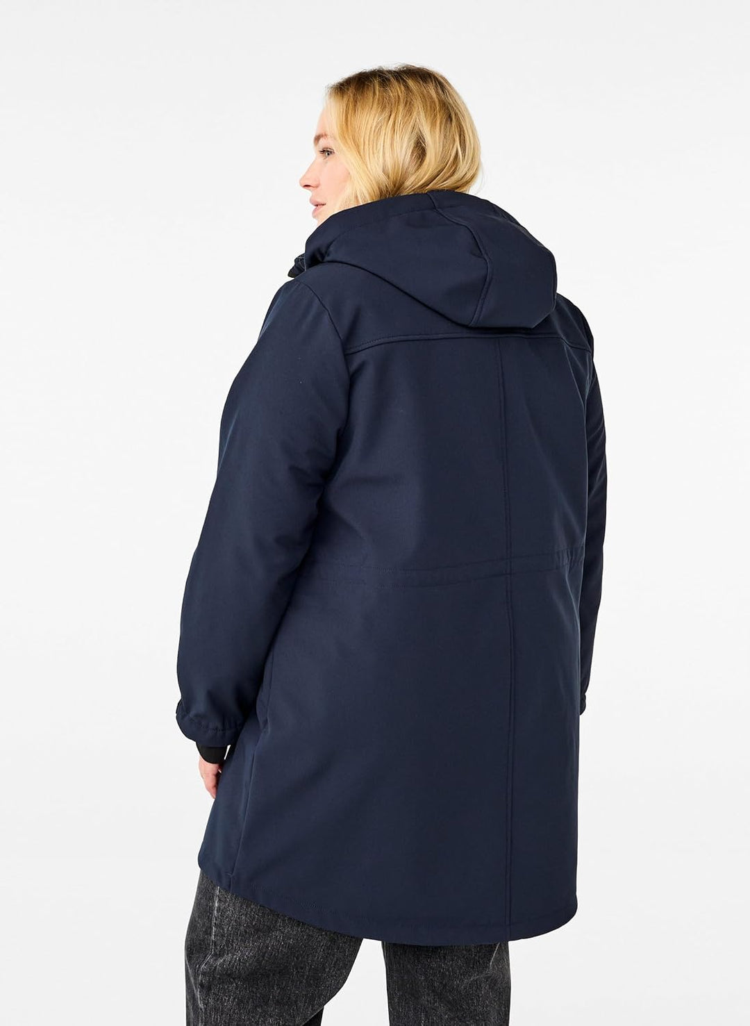 Zizzi Damen Grosse Grössen Jacke Softshell Kapuze Gr, Night Sky
