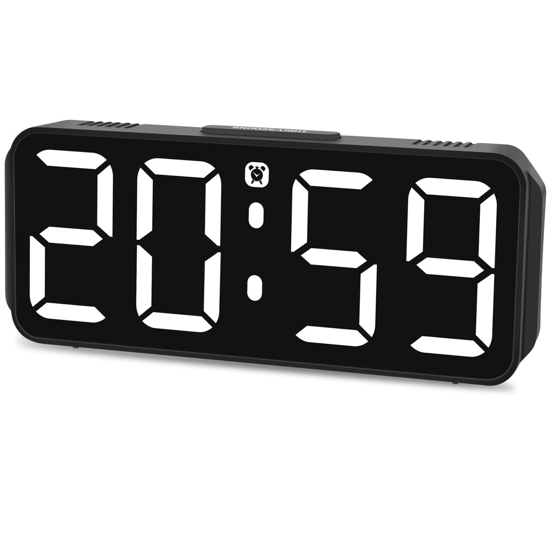 Wecker Digital Ohne Ticken wecker für Kinder Kleiner Uhr Lautstärke und Helligkeit Einstellbar Snooz