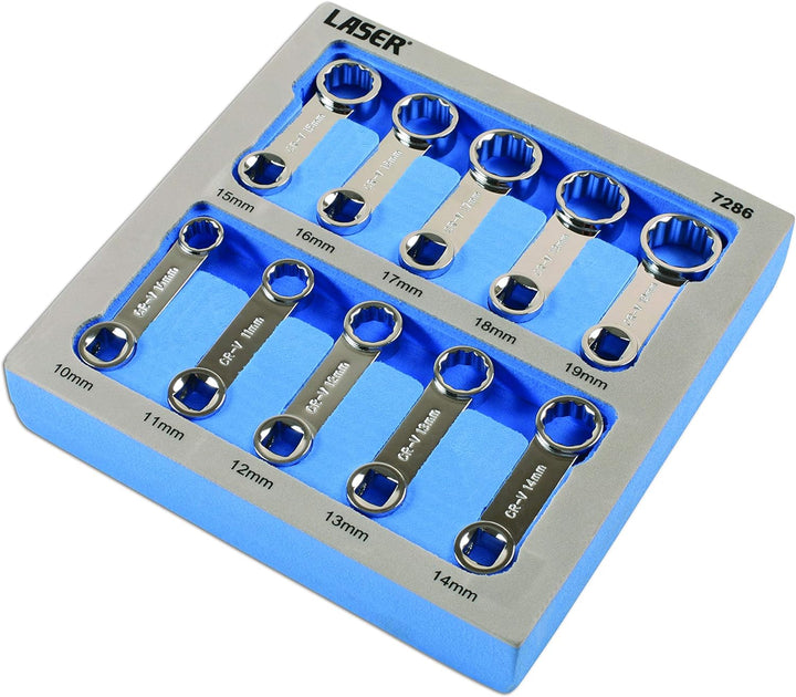 Laser 7286 Drehmomentadapter-Set, 3/8 Zoll Durchmesser, 10 Stück