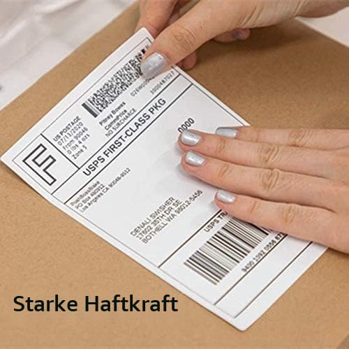 Phomemo 4"x6" Thermal Direct Shipping Etikett,500 Stk 4x6 selbstklebendes Thermo-Versandetikettenpap