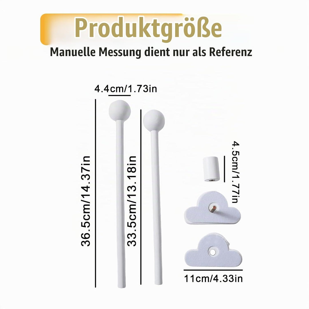 Baby Mobile Halterung Holz Weiss Wolken: Nizirioo Mobile Halterung Babybett Klingelhalterung mobile