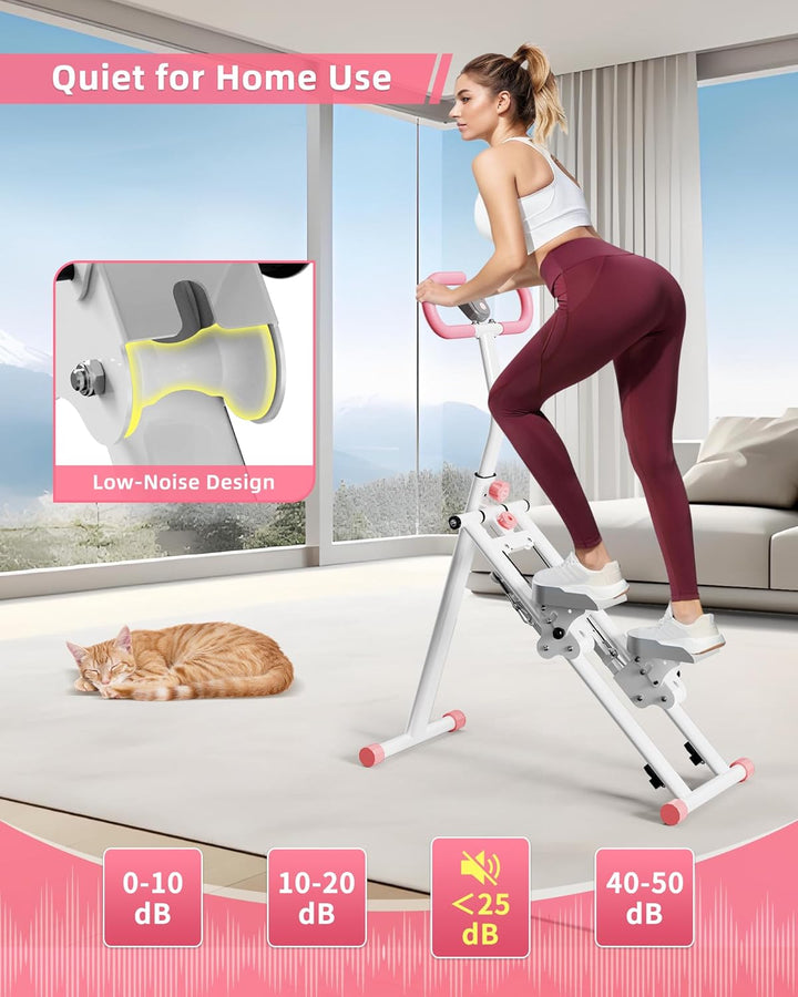 Vertikale Klettermaschine,Stair Stepper für Home Gym Übung,Vertical Climber Trainingsgerät mit Griff