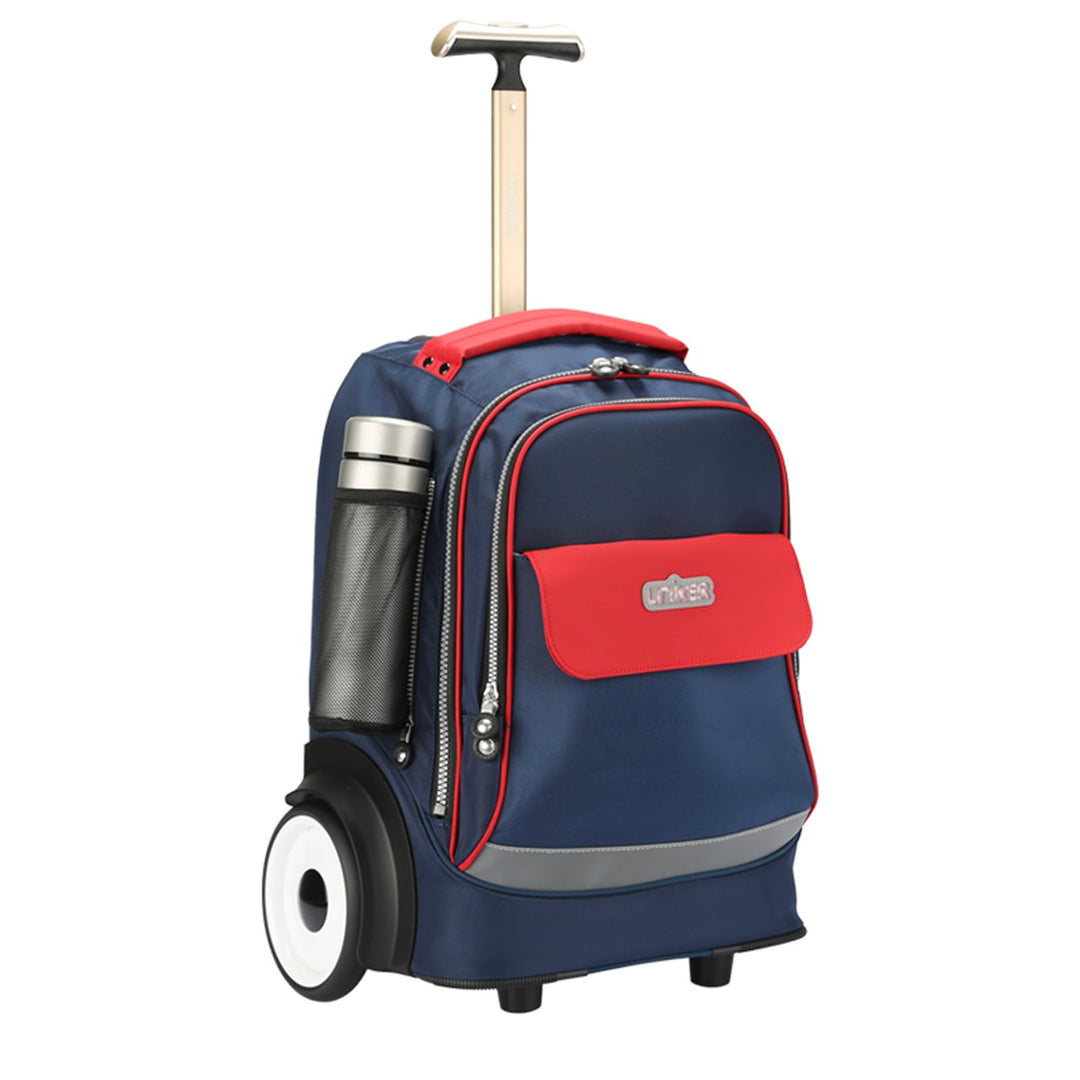 Laptoptasche mit Rollen für 15,6 Zoll Laptops, Krankenschwestertasche auf Rädern, T5, Blau/Rot T5- B